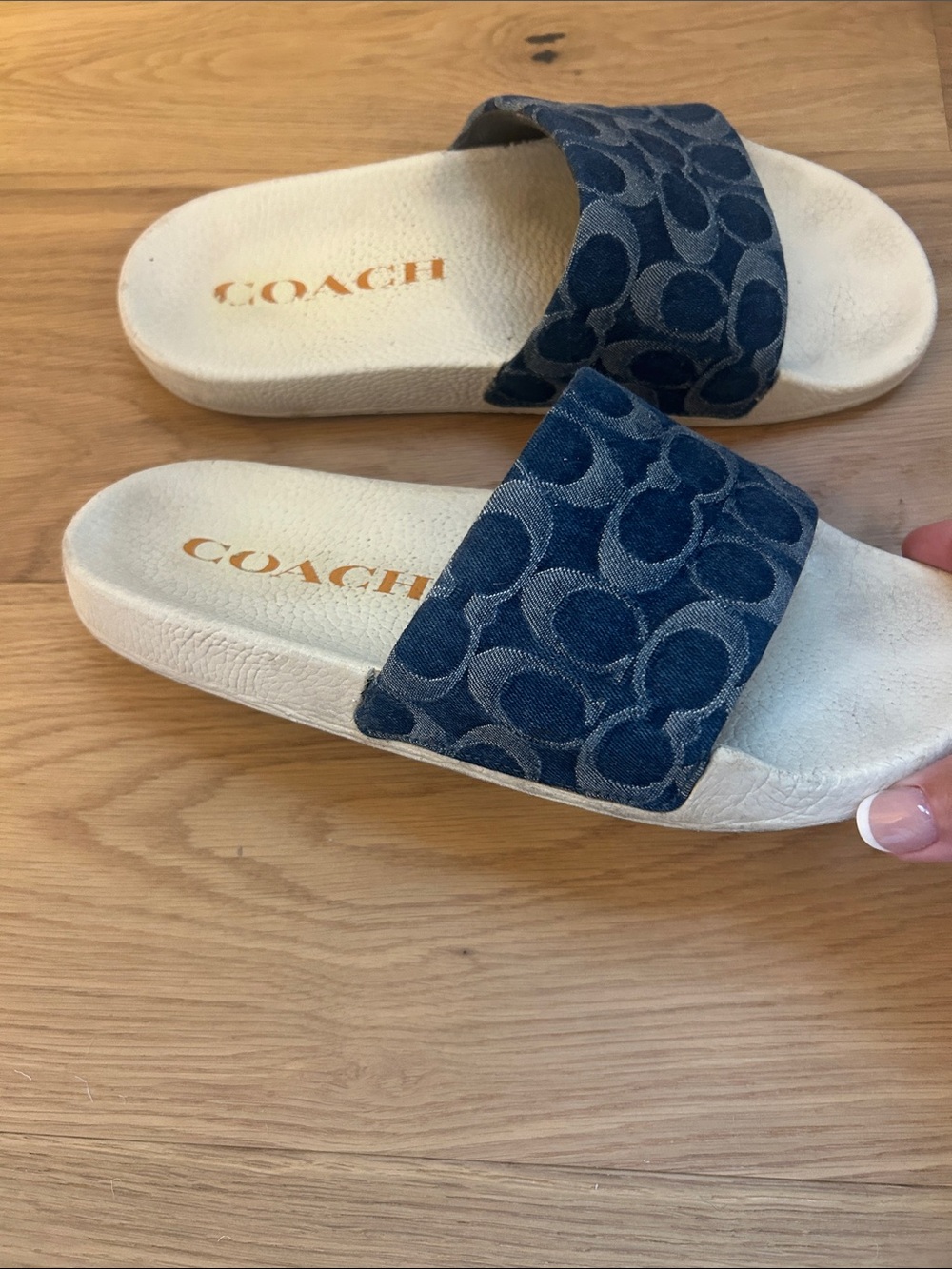 Coach jeans sandals-Sz 8 - Picture 4 of 9